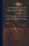 Michel Breal - Les Mots Latins Groupés D'Après Le Sens Et L'Étymologie...Cours Élémentaire