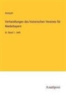 Anonym - Verhandlungen des historischen Vereines für Niederbayern