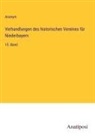 Anonym - Verhandlungen des historischen Vereines für Niederbayern