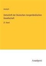 Anonym - Zeitschrift der Deutschen morgenländischen Gesellschaft