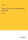Anonym - Zeitschrift der Deutschen morgenländischen Gesellschaft