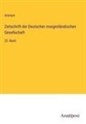 Anonym - Zeitschrift der Deutschen morgenländischen Gesellschaft