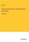 Anonym - Zeitschrift der Deutschen morgenländischen Gesellschaft
