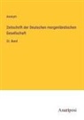 Anonym - Zeitschrift der Deutschen morgenländischen Gesellschaft