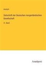 Anonym - Zeitschrift der Deutschen morgenländischen Gesellschaft