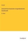 Anonym - Zeitschrift der Deutschen morgenländischen Gesellschaft