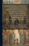 Bodleian Library Manuscript Papyri, Bernard P. (Bernard Pyne) Grenfell, King Of Egypt Ptolemy Philadelphus - Revenue Laws of Ptolemy Philadelphus. Edited From a Greek Papyrus in the Bodleian Library, With a Translation, Commentary, and Appendices by B.P. Gren
