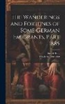 David Black, Friedrich Gerstäcker - The Wanderings and Fortunes of Some German Emigrants, Part 1885