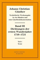 Reiner Bölhoff - Dichtungen der ersten Wanderjahre 1719-1721