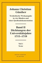 Reiner Bölhoff - Dichtungen der Universitätsjahre 1715-1719