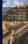 Anonymous - Documenti Pubblici Riguardanti I Sette-comuni