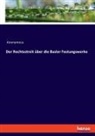 Anonymous - Der Rechtsstreit über die Basler Festungswerke