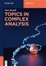 Dan Romik - Topics in Complex Analysis