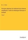 M. L. E. Rivot - Principes généraux du traitement des minerais métalliques; Traité de métallurgie théorique et pratique
