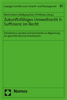 Wolfgang Köck, Till Markus, Moritz Reese - Zukunftsfähiges Umweltrecht II: Suffizienz im Recht