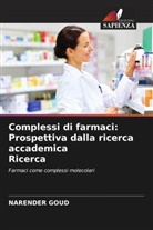 Narender Goud - Complessi di farmaci: Prospettiva dalla ricerca accademica Ricerca