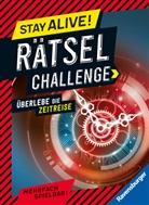 Anne Scheller, Louis Vettese - Ravensburger Stay alive! Rätsel-Challenge - Überlebe die Zeitreise - Rätselbuch für Gaming-Fans ab 8 Jahren