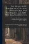 Catholic Church Diocese of Exeter (E, Catholic Church Diocese of Exeter (Eng, Thomas de Bitton (Bp of Exeter - The Registers Of Walter Bronescombe (a.d. 1257-1280), And Peter Quivil (a.d. 1280-1291), Bishops Of Exeter: With Some Records Of The Episcopate Of Bis