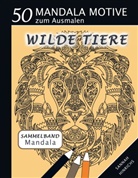 Sannah Hinrichs - Mandala Sammelband 50 Mandala Motive zum Ausmalen - Wilde Tiere