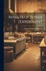 Harvey Washington Wiley - Results of Borax Experiment