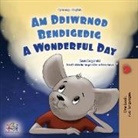 Kidkiddos Books, Sam Sagolski - A Wonderful Day (Welsh English Bilingual Children's Book)