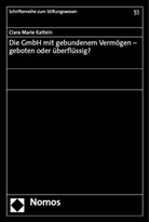 Clara Marie Kattein - Die GmbH mit gebundenem Vermögen - geboten oder überflüssig?