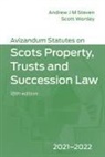 Andrew Wortley Steven, Andrew J M Steven, Andrew J. M. Steven, Andrew J M Steven, Scott Wortley - Avizandum Statutes on the Scots Law of Property, Trusts & Succession