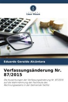 Eduardo Geraldo Alcântara - Verfassungsänderung Nr. 87/2015