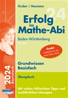 Helmut Gruber, Robert Neumann - Erfolg im Mathe-Abi 2024 Grundwissen Basisfach Baden-Württemberg