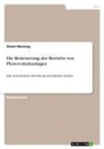 Simon Mensing - Die Besteuerung des Betriebs von Photovoltaikanlagen