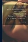 Giovanni Garelli - Delle Acque Minerali D'italia E Delle Loro Applicazioni Terapeutiche Per Giovanni Garelli