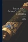 B. Halper, Yehoash - Pirke Abot Sayings of the Fathers