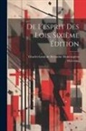 Helvétius, Charles-Louis de Secondat Montesquieu - De L'esprit Des Lois, Sixième Édition