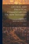 William Stewart, Heinrich August Wilhelm Meyer, William Purdie Dickson - Critical And Exegetical Commentary On The New Testament: Matthew