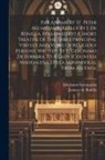 Joannes De Bonilla, Girolamo Savonarola - Pax Animæ, By St. Peter Alcantara [really By J. De Bonilla. Followed By] A Short Treatise Of The Three Principal Virtues And Vows Of Religious Persons