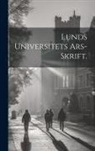 Anonymous - Lunds Universitets Ars-skrift