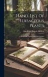 Kew Royal Botanic Gardens - Hand-list Of Herbaceous Plants: Cultivated In The Royal Botanic Gardens