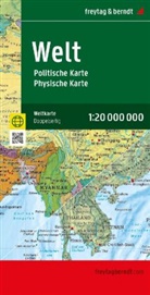 freytag &amp; berndt, freytag &amp; berndt - Weltkarte, politisch - physisch, 1:20.000.000, gefaltet, freytag & berndt