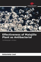 Antonieta Leal - Effectiveness of Malojillo Plant as Antibacterial
