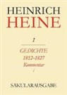 Heinrich Heine, Hans Böhm - Heinrich Heine Säkularausgabe - BAND 1 KI-II: Gedichte 1812-1827. Kommentar, 2 Teile
