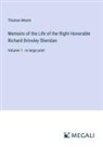 Thomas Moore - Memoirs of the Life of the Right Honorable Richard Brinsley Sheridan