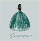Lulu And Bell - Quinceanera Guest Book with green dress (hardback)
