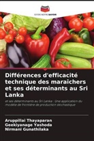 Nirmani Gunathilaka, Aruppillai Thayaparan, Geekiyanage Yashoda - Différences d'efficacité technique des maraîchers et ses déterminants au Sri Lanka