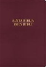 B&amp;h Español Editorial - Rvr 1960/KJV Biblia Bilingüe Letra Grande, Borgoña Imitación Piel Con Índice (Edición 2024)