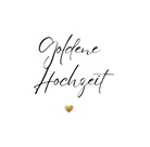 Sara Klein, Sara Klein - Gästebuch "Goldene Hochzeit"- Premium Gästebuch Blanko