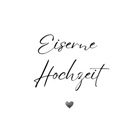Sara Klein, Sara Klein - Gästebuch "Eiserne Hochzeit"- Premium Gästebuch Blanko