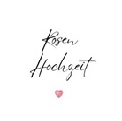 Sara Klein, Sara Klein - Gästebuch "Rosen Hochzeit"- Premium Gästebuch Blanko