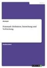 Anonymous - Feinstaub. Definition, Entstehung und Verbreitung
