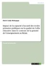 Désiré Codjo Wekegogo - Impact de la capacité d'accueil des écoles primaires publiques sur la qualité de l'offre éducative dans le contexte de la gratuité de l'enseignement au Bénin