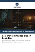 Geovanny Marcelo Mendoza Andramuño - Gleichstellung der Ehe in Ecuador: